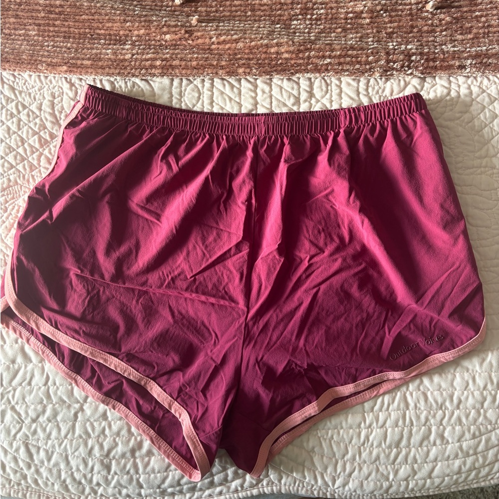 Outdoor Voices Light Speed 3” Running Shorts Pink